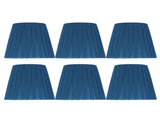 6PCS Modern Simple Lampshade Cloth Lampshade for Crystal Clip On Chandelier Wall Lamp Blue V1294-YM0718-3119200177111