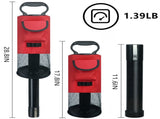 Black Lightweight Golf Retriever with Detachable No-Bend Shag Tube & Mesh Bag Holding Up to 70-Ball V888-ELOSUNG45790