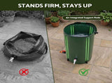 Weisshorn 100L/22Gal Collapsible Rain Barrel PVC Water Tank Collection Storage for Garden Irrigation RBT-HY-100L-GN