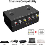 2Port AV to HDMI Converter, Will Convert Input Analog Aignals to a Digital Output Signal, Built-in V1188-WTJ-FR-20609