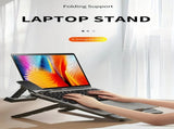 Adjustable laptop stand, designed for 17.3-inch laptops, a portable stand that allows for height V1232-DNZJ001