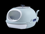 YES4PETS Cat Toilet Litter Box Tray House W Sky window Drawer Photocatalyst Purifier Blue V278-AT1002-2-PURIFIER-BLUE