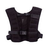 Black Premium Adjustable Weighted Vest for Strength Training, Running, and Cardio Fitness V888-ELOSUNG34722