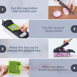 16-In-1 Multi-Functional Vegetable Chopper Professional Onion Chopper with Handle, Kitchen Food V1370-AZ4-25371
