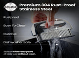 Gourmet Easy Meat Tenderizer Tool, Ultra Sharp Stainless Steel Needle Blades, Steak Accessories V1376-MEATNED