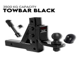 Towbar Adjustable Drop Tow Bar Ball Mount Tongue Hitch Trailer Car 3500KG 50mm V379-TOWBAR16PR