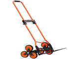 Stair Climbing Cart, 54 kg Stair-Climbing Capacity, Portable Folding Trolley Cart with Telescoping V952-QXTCSPLCHJG23BKCT001V0