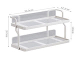 Countertop Shelf Organizer Carbon Steel 2 Tier Multifunctional Kitchen Spice Rack for Bedroom V1294-YM0710-3117230286611