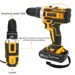 36VF BRUSHLESS HEAVY DUTY CORDLESS DRILL IMPACT DRIVER KIT HAMMER +2 BATTERY Box V201-DRIL0048VF8AU