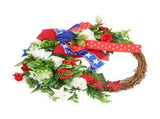 4th of July Patriotic Wreath Independence Day Wreath Decorations for Front Door Fireplace V1294-YM0715-3115220063011