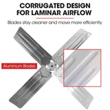 BAUMR-AG 42" 1067mm 660W Industrial Mobile Floor Drum Fan, Belt Drive, Tilting, Large, Commercial, V219-SPCAIRBM42DA