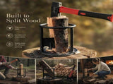 Portable Firewood Splitter Cross Base 27cm, Tough Construction For Outdoor Camping V1221-XM-LB1817-GM65