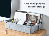 2-Compartment Plastic Cleaning Caddy-Commercial Grade Tool Organizer with Handle for Efficient V1370-AZ4-19722