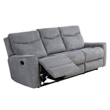 Fabric Motion Recliner Sofa Set Cosmic Light Gray Manual 32 Seater V195-COSMIC-LIGHT