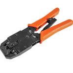 ASTROTEK 8 pins RJ-45 6 pins RJ-12 4 pins RJ-11 Crimper Cut Strip Crimping Tool Kit with Ratchet V177-L-CBATP-TOOL-CT-4-6-8