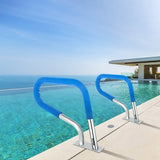 Pool Rail 32x23 Pool Railing 304 Stainless Steel 250LBS Load Capacity Silver Rustproof Pool Handrail V952-BXGYCFS3W32X23YC1V0