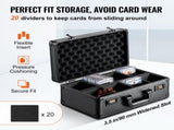 Graded Card Storage Box, 4 Slots, Graded Sports Cards Holder Carrying Case with Coded Lock Foam V952-FJKSNHMMS108T371IV0