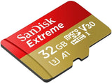 SANDISK SDSQXAF-032G-GN6MN 32GB MICRO SDHC EXTREME A1 V30, UHS-I/ U3, 100MB/s ,NO SD ADAPTER V28-SDSQXAF-032G-GN6MN