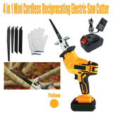 Yellow Cordless Electric Reciprocating Saw Cutter w Blades For Makita Battery V201-FDZ0030YL8AU