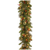 2.7m Christmas Rattan Garland with 50 Led Lights Artificial Christmas Garland Decorations for Xmas V1294-YM0714-10311422