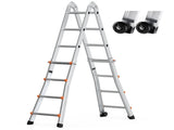 Telescoping Ladder A Frame, 13 FT Compact Aluminum Extension Ladder, Multi-Function Portable V952-DGNAZXYST40MJ7HIQV0