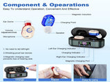 Rechargeable In-the-Ear Hearing Aids with Charging Case and LCD Display Ultra-Compact Sound V1107-CS-HLCHL