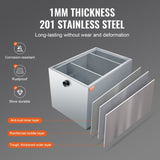 Commercial Grease Trap, 40 LBS Grease Interceptor, Side Inlet Interceptor, Under Sink Stainless V952-YSFLQCRKYSBX1GX1DV0