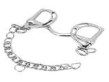 D Ring Horse Bit Stainless Steel Horse Mouth Snaffle Bit with Chain for 135mm Horse Mouth V1294-YM0717-3111220221011