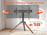 Tripod Easel TV Stand, for 40-65 inch Flat Screen/Curved TVs Up to 45 kg, 18&deg Left-Right Rotation V952-TYSDLDDSJZJZLU43E001V0