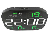 Digital Clock Large Screen LED USB 5V Remote Multifunctional Temperature Month Display Luminous V1294-YM0901-3115230114514