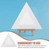 White Triangle Canvas ard for Oil Paint - Stretched Cotton Panel for Artists V1192-AZ-W-18809