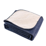 Outdoor Fleece Polyester Camping Blanket Waterproof Thick Portable Picnic Mat Machine Washable-Black V1308-DSZKI-497-5