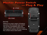 Master Power Window Switch Driver Side Front Left Door Control Button,Fits 20162022 Ram 1500 2500 V1258-DP02-WO-222