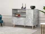 Levede Buffet Sideboard Storage Cabinet Grey CH1065_NZ