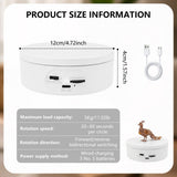 Rotating Display Stand, Dual Power Mode, Adjustable Speed and Bidirectional Rotation, for V1369-AZ3-W-12349