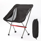 1 Lightweight Folding Camping Chair with Carry Bag, Padded Collapsible Sun Chair in Aluminum, Black V1188-MS-325-1278