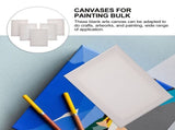 5 Pack White Stretched Canvases for Painting Bulk Creative DIY Projects 6x8 Inches Wood Frame V1192-AZ-W-25153