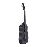 Alpha 38 Inch Acoustic Guitar Full Size Classical Cutaway Nylon String Black GUITAR-D-38FULL-BK