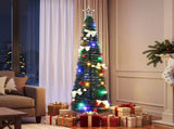 Jingle Jollys Pop Up Christmas Tree Pre Decorated Multicolour LED 155cm PUT-XMAS-5IN-3