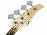 Karrera 39in Electric Guitar Bass Music 4-String Instrument Full Size Sunburst GTR-JB2-15W-SB