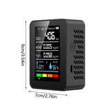Professional 5-in-1 Air Quality Monitor - Portable CO2, TVOC, HCHO, Temperature & Humidity for Home, V1366-AZ2-W-16482