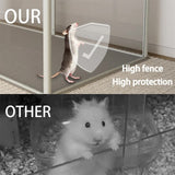 Large Acrylic Dog Playpen Fence Clear Pet Fertility Cage Fence Enclosure Playgroup V767-XPETSYL-6S-V1