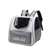 Pet Carrier Backpack Breathable Large ty Cat Travel Bag Gray V1263-JX-7833-3