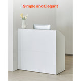 Reception Desk, 1180 x 500 x 1115 mm Rectangular Front Table, Office Reception Desk, Retail V952-YBQTJXWCTBDCYNOVBV0