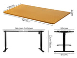 Levede Motorised Standing Desk Height 120cm Natural 800x 1.5MM DH4948-120S-BKNT
