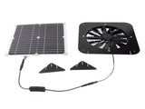 10W Solar Exhaust Fan 13.5inch Solar Ventilation Fan Solar Panel Powered Fan for Dog Chicken House V1294-YM0901-3111240138911