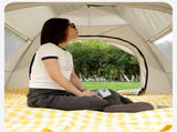 Khaki 2 Person Lightweight Camping Tent UV Protection Silver Coated, Dual Doors & V888-ELOSUNG11294