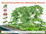 Cucumber Trellis for Climbing Plants, 35" x 55" Foldable Cucumber Trellis Set with Plant Clips, V952-HGPJTXCZAXJ3JGFLUV0