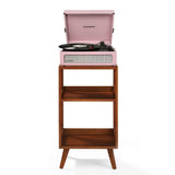 Crosley Voyager Bluetooth Portable Turntable Crosley Asheville Stand Bundle - Amethyst V398-CR8017BMS-AM4