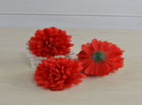 50pcs Artificial Marigold Flowers Fake Flower Heads Garland for Wedding Home Christmas Decor Creamy V1294-YM0714-210910LS03-1